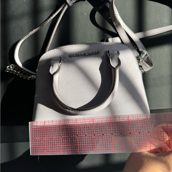 MICHAEL KORS | Cindy Extra Small Purple Leather Satchel - Picture 6 of 6